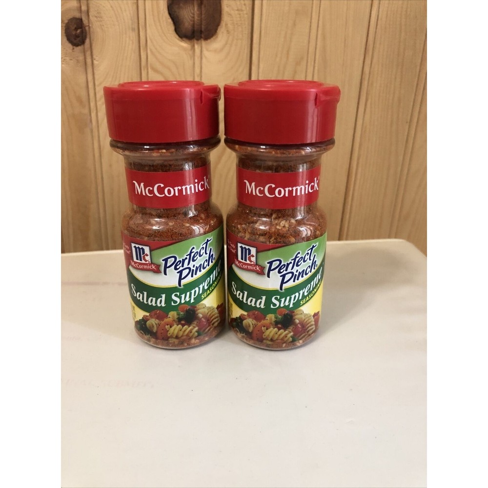 2 Pack McCormick Perfect Pinch Salad Supreme 2.62 oz. Sealed Exp 3/2022